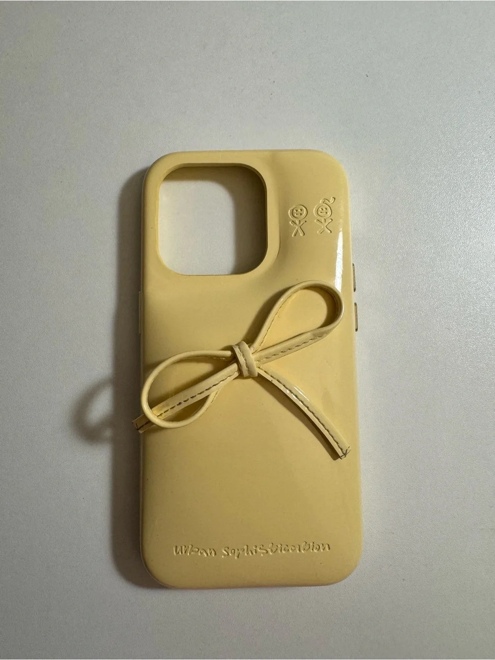 Yellow Bow Glossy Phone case iphone 15 pro